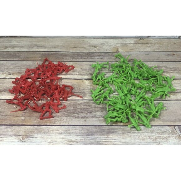 Imperial Plastic Toy Green Zombies & Red Ninjas 2" OVER 50 Apocalypse 2013 - Picture 1 of 8